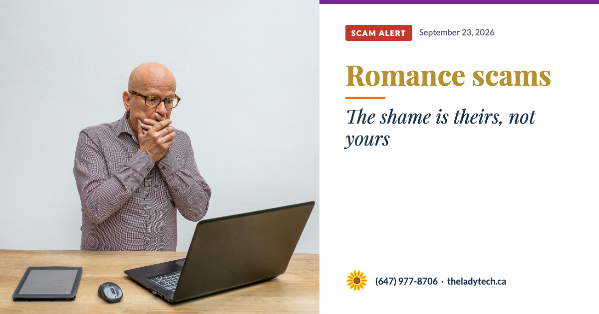 Romance Scams — The Shame Is Not Yours