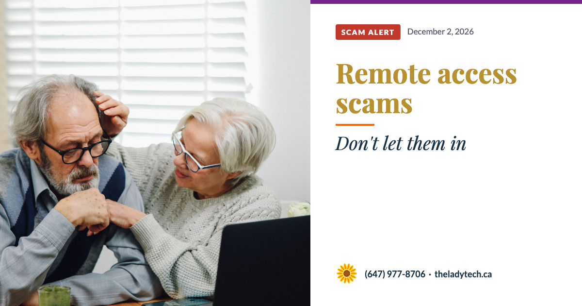 Remote Access Scams — Don’t Let Them In